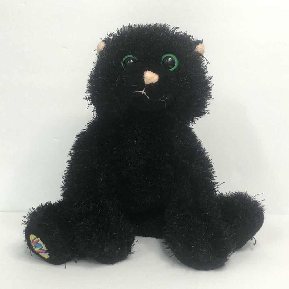ganz webkinz black cat plush stuffed animal toy hm135 no code no tag halloween